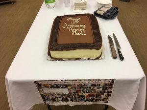 Bowdoin Reads 10th anniversary cake